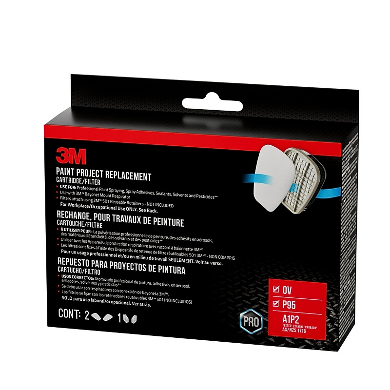 3M Paint Project Replacement P95 Cartridge and Filter Kit (6022P1-DC) image 1