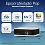 Epson Lifestudio Pop Wireless Full HD Portable Lifestyle Projector, White (V11HB72020)~#|#~75788F73-7A23-436C-9D1DAC149EEA9815_sc7