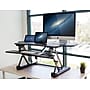 Mount-It! 49"W Electric Adjustable Standing Desk Converter with USB Charging Port, Black (MI-7962)~#|#~7579C8F1-64AA-4E4C-9D29999DDE172233_sc7