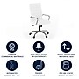 Flash Furniture Whitney Ergonomic LeatherSoft Swivel High Back Executive Office Chair, White/Chrome (GO2286HWH)~#|#~758577AC-5E7D-409F-8642194A12989B53_sc7