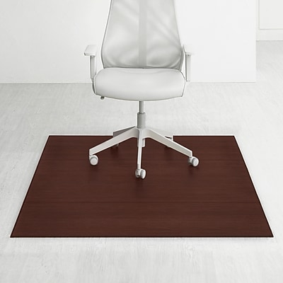 Anji Mountain Plush Bamboo Carpet & Hard Floor Chair Mat, 47″ x 60″, Dark Cherry (AMB0500-1009) Sansujyuku sansujyuku.com
