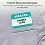 Avery EcoFriendly Sticker Name Tags/Labels, 2 1/3" x 3 3/8", White, 50 Sheets/Pack, 400 Labels/Pack (45395)~#|#~759AEC74-ED85-43E9-A1B4D244A877A433_sc7