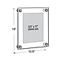 Azar Sign Holder, 8.5" x 11", Wall Mounted, Silver Acrylic, 4/Pack (105514-SLV-4PK)~#|#~759BD6B3-F41A-4BF3-BEAC4E33A51D1539_sc7