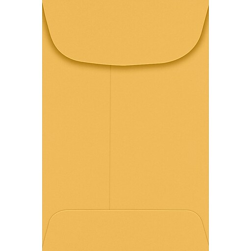 LUX 4 Kraft Coin Envelopes (3 x 41/2) 250/Pack, 24lb. Brown Kraft