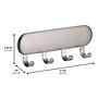 iDESIGN Hooks, Brushed Nickel, Stainless Steel, 4/Pack (28138M4)~#|#~75A13BA6-728D-407C-A3CB5C91BE522A4E_sc7