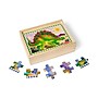 Melissa & Doug 12-Piece 4-in-1 Wooden Dinosaur Jigsaw Puzzles, 12/Pack (3791-CASE)~#|#~75A36649-3158-4E80-A6D178D55369A125_sc7