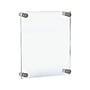 Azar Sign Holder, 8.5" x 11", Wall Mounted, Silver Acrylic, 4/Pack (105514-SLV-4PK)~#|#~75A3A29A-F212-4502-AAB60677E3F1BA3C_sc7