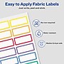 Avery No-Iron Waterproof Fabric Name Labels, .75" x 1.75", Multicolored, 24 Labels/Pack (40706)~#|#~75A5B3DF-6E71-4C32-B52783520DEFAF9F_sc7