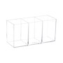 Mind Reader 3-Compartment Plastic Pen and Accessories Holder, Clear (COMPY-CLR)~#|#~75AB04EC-8F1D-4B41-951DB920FC82692C_sc7