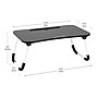 Mind Reader 13.75" x 23.5" MDF/Metal Lap Desk/Laptop Stand With Folding Legs, Black (LBSTUDY-BLK)~#|#~75AB97D8-5491-429C-BF8DE78AA33A6D49_sc7