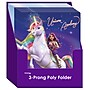 Inkology Unicorn Academy Glossy 3-Hole Punched 2 Pocket Portfolio Folder with Fasteners, Multicolored (INK-48080-24PDQ)~#|#~75AB98BD-2F67-4FA1-9633BE00B0FE9268_sc7