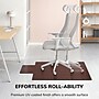 Anji Mountain Deluxe Bamboo Carpet & Hard Floor Chair Mat with Lip, 44" x 52", Dark Cherry (AMB24006W)~#|#~75AE861C-B682-44C5-8E7906BBA16FF4A5_sc7