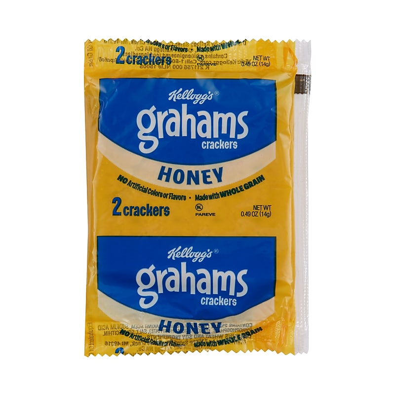 Kellogg's Honey Graham Crackers, 0.49 oz., 200/Carton (802690) image 1