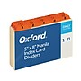 Oxford Laminated Tab Daily Index Card Guides, 5" x 8", Manila, 31/Set (OXF05832)~#|#~75B217C1-CC58-4FA1-B8457BB268DA324D_sc7