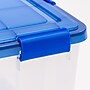 Iris 74 Quart Element Resistant Ultimate Clear Plastic Latching Storage Bin, Clear, 3/Pack (500142)~#|#~75BB0532-6409-4D4F-9BC5E059B5DFC443_sc7