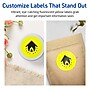 Avery Round Laser/Inkjet Multipurpose Labels, 2.75" Dia, Neon Yellow (120/Pack)~#|#~75BCA1A6-E8D5-412B-9A721AC43B47B5DC_sc7