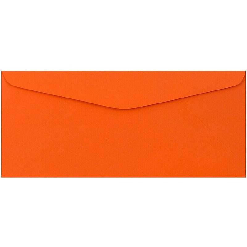 JAM Paper #9 Business Envelope, 3 7/8" x 8 7/8", Orange, 100/Pack (1532899D) image 1