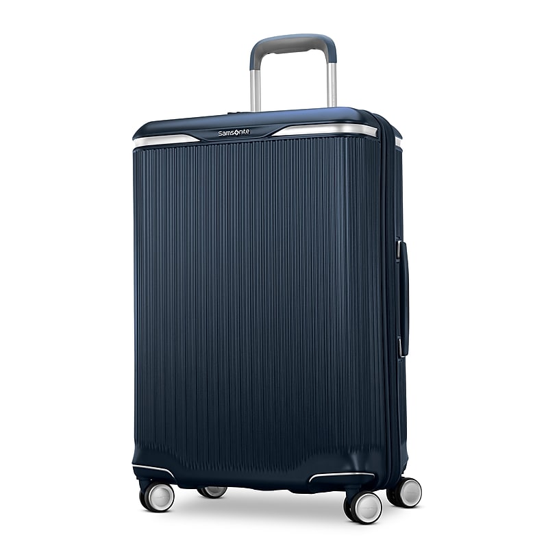 Samsonite Silhouette 18 27" Hardside Checked Luggage with Spinner Wheels, Deep Navy (153644-D418) image 1