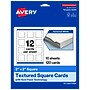Avery Square Integrated Cards, Matte White, 100/Pack (19479399826)~#|#~75BF6D92-0D04-42D2-A419B11B824732C8_sc7