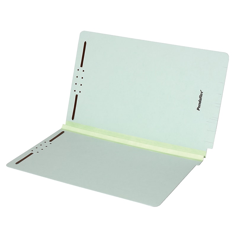 Pendaflex Classification Folder, 1" Expansion, Legal Size, Light Green, 25/Box (47705) image 1