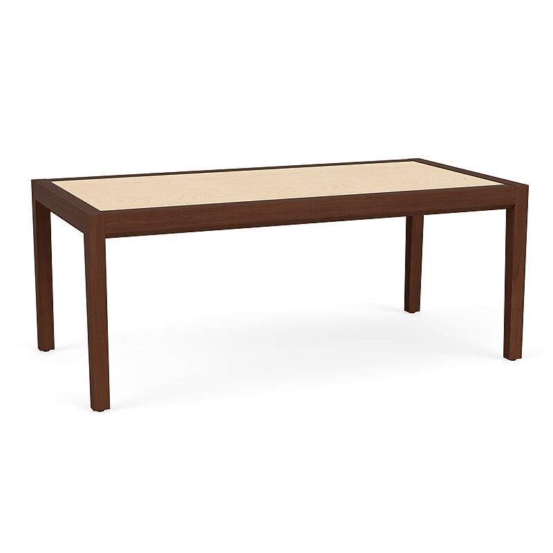 Lesro Brooklyn 40"W x 20"D Laminate Coffee Table, Natural Maple/Walnut (BK0840.WWL.TNM) image 1