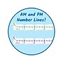 hand2mind Advanced NumberLine Clock Class Set, White/Blue (93412)~#|#~75C32234-12B3-4331-83D1DCADD3C5B25A_sc7