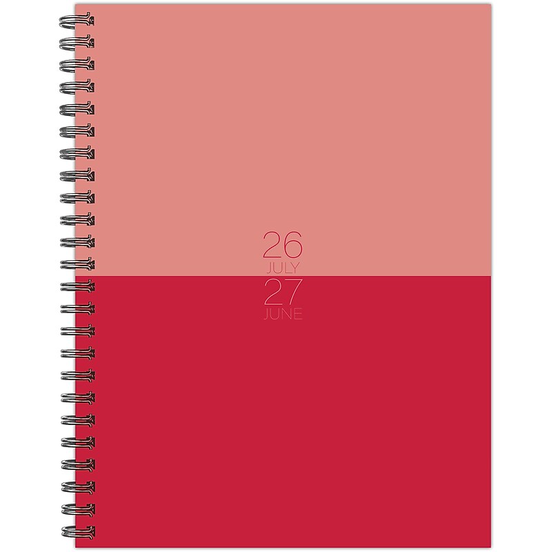 2026-2027 Willow Creek 6.5" x 8.5" Academic Year Weekly & Monthly Planner, Pink Duotone (65464) image 1