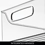 iDESIGN Small Stackable Plastic Storage Bin with Handles, Clear (73330)~#|#~75CD75BE-92C9-47FD-B32A2A7603218A50_sc7