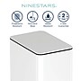 Nine Stars Stainless Steel Step Trash Can, 2.6 Gallon, White (XZD-10-88WH)~#|#~75CF1E26-6561-46B5-930E2BFC2388B478_sc7