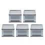 Iris Stackable Plastic Storage Bin with Drawer, Gray, 5/Pack (500162)~#|#~75D05EA2-F9D3-43FD-B4913D0A5B08D974_sc7