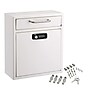 AdirOffice Steel Large Wall Mounted Interoffice Mailbox Drop Box, Combination Lock, White (631-04-WHI-KC)~#|#~75D06B1C-CCE6-43F5-89B6C367D1A345E5_sc7
