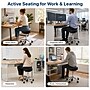 Uncaged Ergonomics Wobble Stool Air Armless Fabric Active Stool, Black/Silver (WSA-B)~#|#~75D63AB3-2140-4B50-8135E7676563DF64_sc7