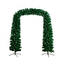 Nearly Natural 8-ft Pre-Lit Artificial Holiday Green Christmas Pine Archway with 650 Multifunction Warm White LED Lights (T4841)~#|#~75D82CAD-8A11-4D76-ACE6B804DE376ABE_sc7
