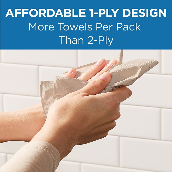 Pacific Blue Basic Recycled Multifold Paper Towel, 1-Ply, 250