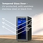 TCL LED Display Wine Cooler, 3.4 Cu. Ft., Stainless Steel (TRW38F6AS)~#|#~75D95951-3117-4C50-94EAD012CDC49E66_sc7