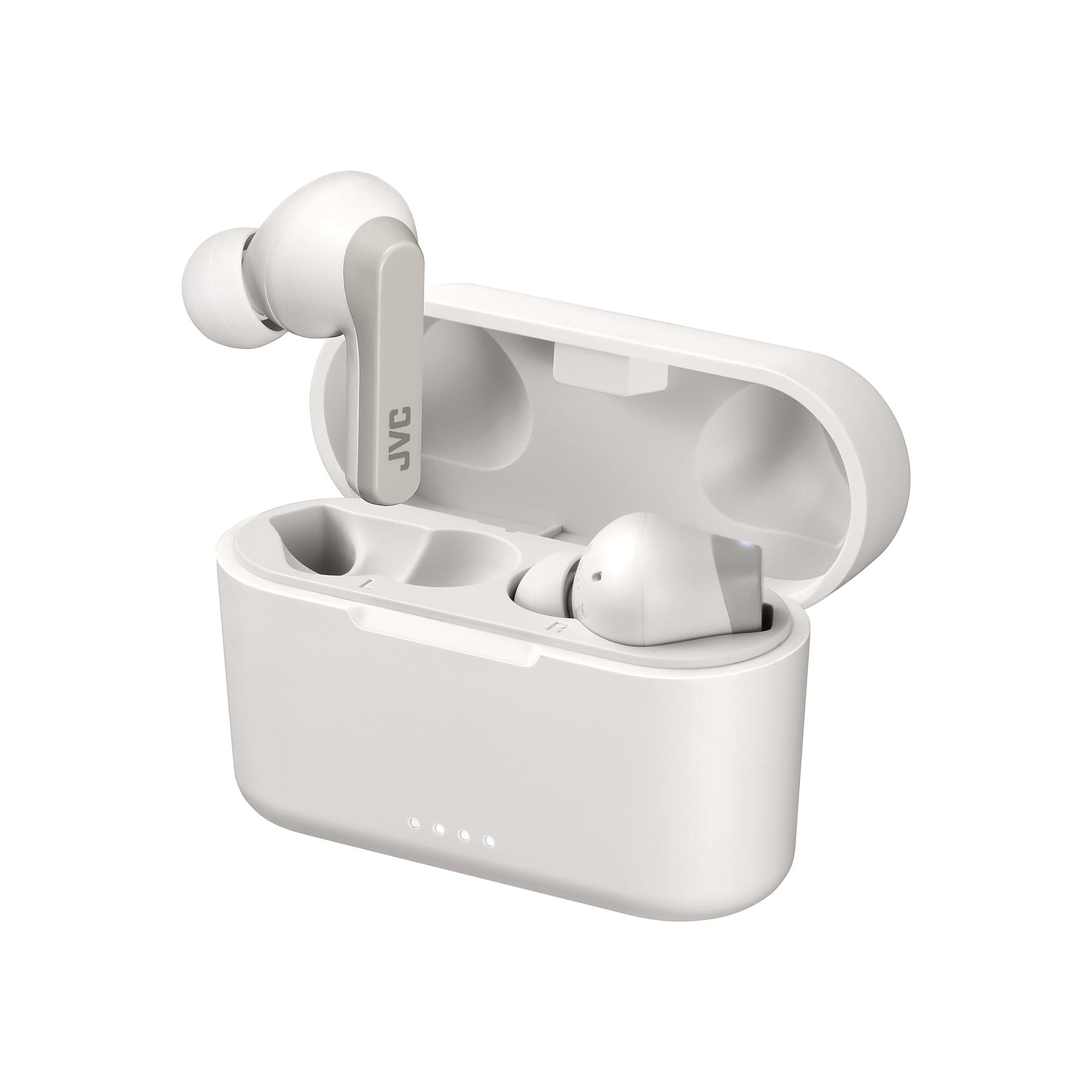 JVC RIPTIDZ True Wireless Earbuds with Charging Case, Bluetooth, White (HAA9TW) Sansujyuku sansujyuku.com