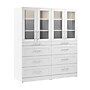 Bestar Florence Collection 71W x 25D Walk-In Closet System with Drawers, Shaker, White (127614-000017)~#|#~75E32E3E-0611-44A5-9EA78A79970B16E0_sc7