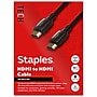 Staples TECH 4 ft. HDMI to HDMI Audio/Video Cable, Male to Male, Black, 2/Pack (ST62478)~#|#~75E8A47C-F87D-457E-8E4C0B6E1BFE8672_sc7