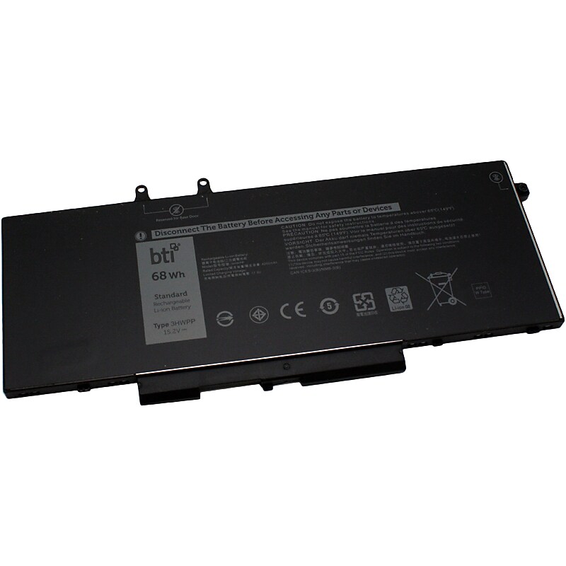 Battery Technology Li-Ion Replacement Battery for Dell Laptops, 4250mAh (3HWPP-BTI) image 1