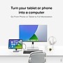 Plugable 8-in-1 USB-C Tablet/Phone/iPad Stand with Docking Station, 100W, Silver (UDS-7IN1)~#|#~75EB1B11-FE35-4C49-AFD1002079E5C2ED_sc7