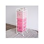 Humble Crew Essentials 8-Drawer Metal/Plastic Mobile Cart, Pink (UT76719)~#|#~75F042AC-CEF6-4BB1-A87E12FE95D61F84_sc7