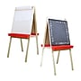 Flipside Child's Dry-Erase/Chalkboard Easel, 44", Wood/White/Black/Red, Assorted Materials (17315)~#|#~75FC99AE-FED9-4419-B0C9F903DAE00CD6_sc7