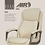 Elle Decor Rivendell AIR Lumbar Ergonomic Vegan Leather Swivel Executive Chair, Cream (60124-CRM)~#|#~7600F835-28E1-446E-9ADB23CC0448866C_sc7