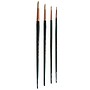 Silver Brush Natural Hog Bristle, Round Brush, 4/Pack (SLVGP1067)~#|#~76016076-4C28-4487-AE84F3D30C51A43C_sc7