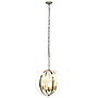 Lalia Home 3-Light 18" Adjustable Globe Hanging Metal and Clear Glass Ceiling LED Pendant, Antique Brass (LHP-3010-AB)~#|#~76030108-E8B8-4604-84E32D572E0281C3_sc7