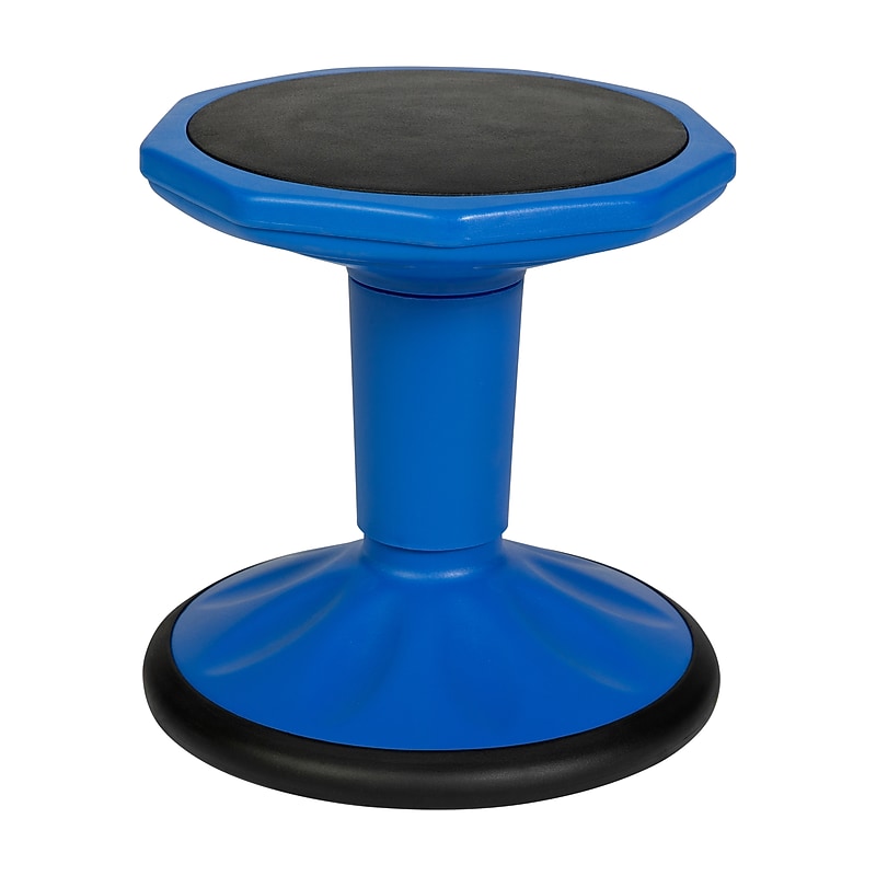 Flash Furniture Lucas Plastic Kids Wobble Stool, Blue (BFT9001F14BL) image 1