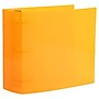 JAM Paper 4" 3-Ring Flexible Poly Binder, Orange (PB75245OR)~#|#~7605D14C-387C-4A9C-83D8E2083B7B2DF6_sc7