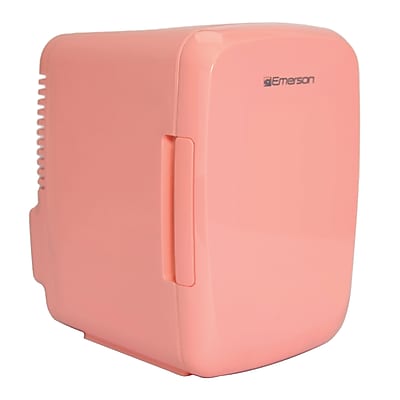 Emerson Portable Mini Fridge, 0.47 Cu. Ft., Pink (EFC-5000-PINK) Simolary simolary.com