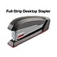 Staples One-Touch Desktop Stapler, 20 Sheet Capacity, Gray/Black/Red, 500 (44425)