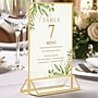 Excello Global Products Generic Holder, 5" x 7", Vertical, Desktop/Countertop, Gold Acrylic (SGNH-GT-5X7)~#|#~760F8AAF-607D-428A-9D2701264E18593C_sc7